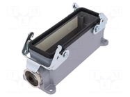 Enclosure for connectors: HDC; size 24; PG21; Gland holes: 2 WIELAND