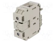 Splice terminal: rail; 192A; 800V; screw terminal; grey; 70mm2 WIELAND