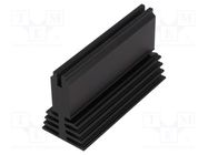 Heatsink: extruded; black; L: 75mm; W: 29.4mm; H: 45mm; 3.5K/W FISCHER ELEKTRONIK