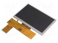 Display: TFT; 5"; 800x480; Illumin: LED; Dim: 118.5x77.55x2.8mm DISPLAY ELEKTRONIK