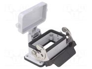 Enclosure for connectors: HDC; size 57.27; for panel mounting ILME