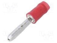 Terminal: round; male; Ø: 3mm; 0.5÷1.5mm2; crimped; for cable; red TE Connectivity