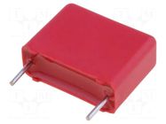 Capacitor: polypropylene; 100nF; 1kVDC; 400VAC; 9x16x18mm; THT WIMA