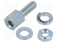 Set of screws for D-Sub; Thread len: 7.93mm; Thread: UNC 4-40 TE Connectivity