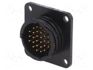 Connector: circular; socket; male; PIN: 28; CPC Series 2; THT TE Connectivity