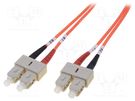 Fiber patch cord; OM2; SC/UPC,both sides; 2m; LSZH; orange DIGITUS