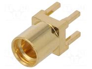 Connector: MMCX; socket; female; 50Ω; PTFE; gold-plated ADAM TECH