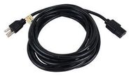 POWER CORD, NEMA 5-15P-IEC 320 C13, 12FT