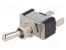 Switch: toggle; Pos: 2; SPST; ON-OFF; 10A/250VAC; 0÷65°C; R13-437 SCI