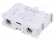 Contact block; 22mm; Platinum; -25÷70°C; front; screw terminals LOVATO ELECTRIC