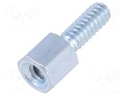 Threaded head screw; Plating: zinc; Thread len: 7.9mm; AMPLIMITE TE Connectivity