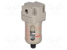 Compressed air filter; 160l/min; 0.5÷10bar; 0.3um; Thread: G 1/4" SMC