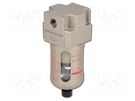 Compressed air filter; 450l/min; 0.5÷10bar; 0.3um; Thread: G 3/8" SMC