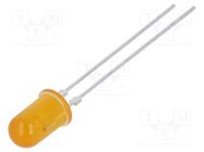 LED; 5mm; yellow; 2.2mcd; 60°; Front: convex; 5V; No.of term: 2 BROADCOM (AVAGO)