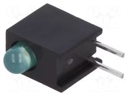 LED; in housing; 3mm; No.of diodes: 1; green; 2mA; 50°; 1÷2.3mcd BROADCOM (AVAGO)