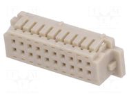 Connector: wire-board; plug; female; PIN: 20; SignalBee; straight HIROSE