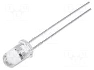 LED; blue (sky); 5mm; 15°; Front: convex; 2.8÷3.6VDC; No.of term: 2 OPTOSUPPLY