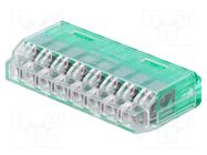 Quick splice; QLX; 20A; 300V; spring clamp; Contacts: copper; green NICHIFU