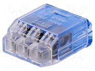 Quick splice; QLX; 20A; 300V; spring clamp; Contacts: copper; blue NICHIFU