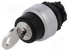 Switch: rotary with key; 22mm; Stabl.pos: 2; black; none; IP66 LOVATO ELECTRIC