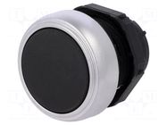 Switch: push-button; 22mm; Stabl.pos: 1; black; none; IP66; flat LOVATO ELECTRIC