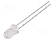 LED; red; 5mm; 5500÷16000mcd; 8°; Front: convex; 1.9÷2.4VDC BROADCOM (AVAGO)