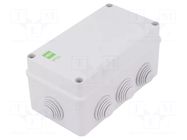 Enclosure: junction box; X: 95mm; Y: 156mm; Z: 68mm; IP55; grey ELEKTRO-PLAST NASIELSK