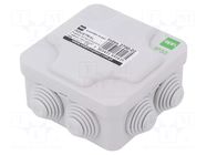 Enclosure: junction box; X: 102mm; Y: 102mm; Z: 47mm; IP55; grey ELEKTRO-PLAST NASIELSK