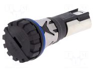 Fuse holder; 5x20mm; 16A; 600VAC; FUS; on panel; black; UL94V-0 SCHURTER