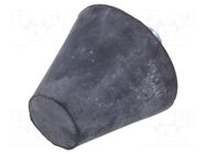 Vibroisolation foot; Ø: 20mm; Shore hardness: 40±5; 358N; 84N/mm ELESA+GANTER