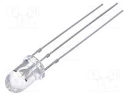 LED; 5mm; red/yellow; 30°; Front: convex; 12÷15V; No.of term: 3 OPTOSUPPLY