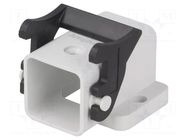 Enclosure for connectors: HDC; size A3; with latch; plastic; IP65 AMPHENOL