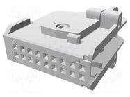 Enclosure: for connectors; MQS; PIN: 18; black TE Connectivity