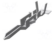 Contact; male; VAL-U-LOK; brass; tinned; 0.3÷0.8mm2; crimped; 4.2mm TE Connectivity