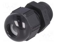 Cable gland; PG9; IP68; polyamide; black; SKINTOP®; SKINTOP® STR LAPP