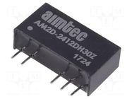Converter: DC/DC; 2W; Uin: 21.6÷26.4VDC; Uout: 12VDC; Uout2: -12VDC AIMTEC