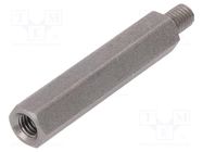 Screwed spacer sleeve; 40mm; Int.thread: M5; Ext.thread: M5 DREMEC