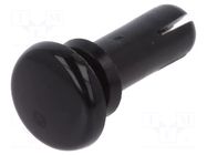 Rivet; polyamide; L.rivet: 10mm; black; dismountable,push-in DREMEC