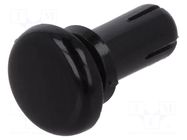 Rivet; polyamide; L.rivet: 8mm; black; dismountable,push-in DREMEC