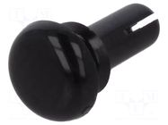 Rivet; polyamide; L.rivet: 6.5mm; black; dismountable,push-in DREMEC