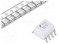 Optocoupler; SMD; Ch: 1; OUT: logic; 3.75kV; 12.5Mbps; SO8; 20kV/μs ONSEMI