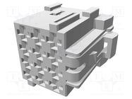 Connector: wire-wire; plug; female; JPT; for cable; PIN: 12; grey TE Connectivity