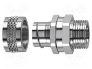 Straight terminal connector; Thread: metric,swivel,outside HELLERMANNTYTON