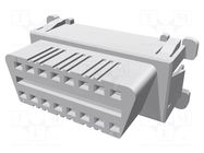 Connector: diagnostic OBD II; socket; female; PIN: 16 TE Connectivity