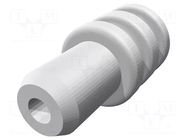 Sealing pin; white; Timer Connector System; Øout: 3.9mm TE Connectivity