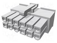 Connector: wire-wire/PCB; plug; female; PIN: 12; VAL-U-LOK; 4.2mm TE Connectivity