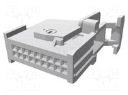 Connector: automotive; plug; female; Micro Quadlock System; black TE Connectivity