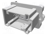 Connector: automotive; MQS; male; socket; PIN: 18; THT; straight TE Connectivity