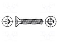 Screw; 3x20; Head: countersunk; Torx®; TX10; steel; zinc; DIN 7500 BOSSARD