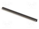 Pin header; pin strips; male; PIN: 80; straight; 2mm; THT; 2x40 CONNFLY